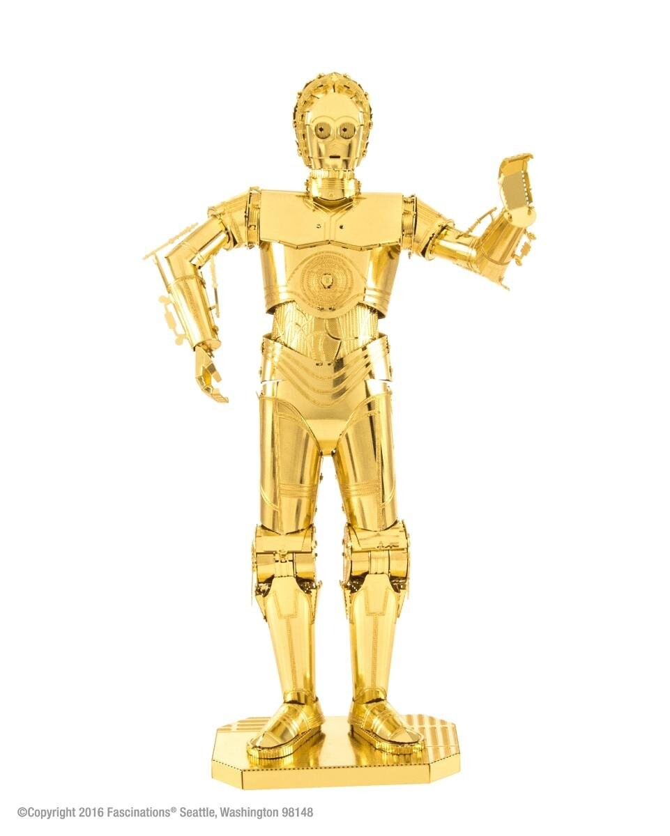 Металлическая Земля, комплект модели C-3PO из Звездных войн C3PO Metal Earth 
Металлическая Земля, комплект модели C-3PO из Звездных войн C3PO Metal Earth