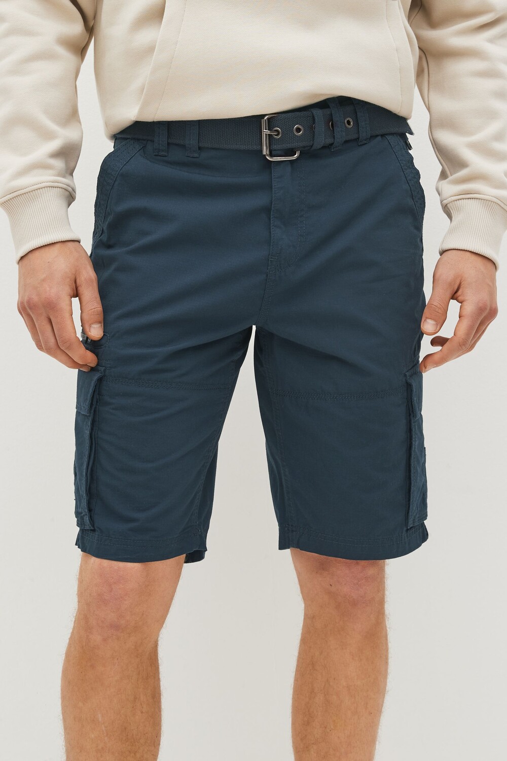 Шорты-карго с поясом Next, синий
Шорты-карго с поясом Next, синий