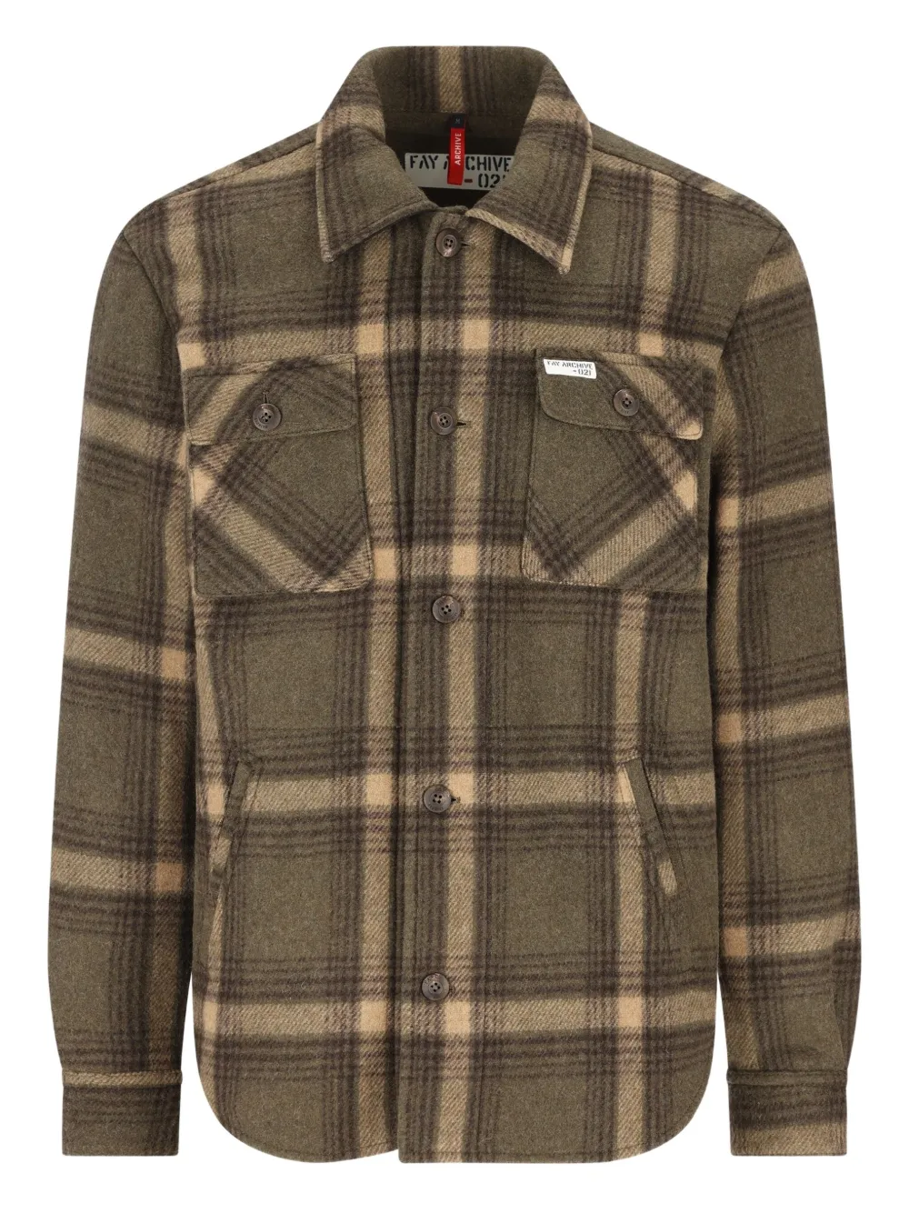 Рубашка в клетку Fay, зеленый
Рубашка в клетку Fay, зеленый