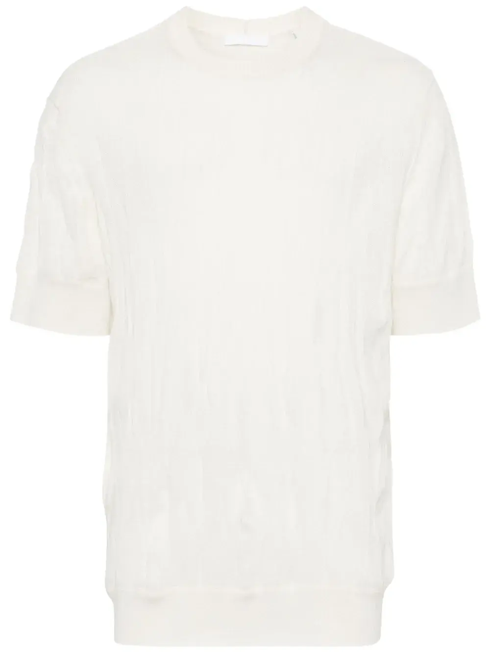 Шерстяная футболка с жатым эффектом Helmut Lang, нейтральный
Шерстяная футболка с жатым эффектом Helmut Lang, нейтральный