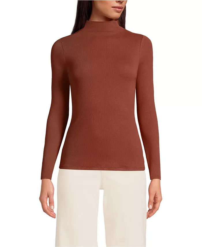 Женский драпированный жакет с длинным рукавом и воротником-стойкой Lands' End, коричневый
Женский драпированный жакет с длинным рукавом и воротником-стойкой Lands' End, коричневый