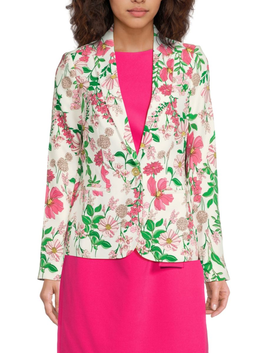 Блейзер из крепа-стрейча с цветочным принтом Tommy Hilfiger, белый мульти
Блейзер из крепа-стрейча с цветочным принтом Tommy Hilfiger, белый мульти