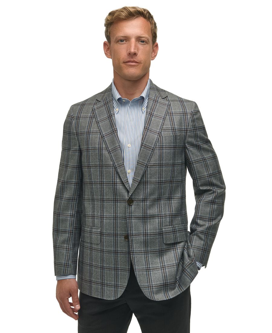 Классический мужской спортивный пиджак Brooks Brothers из шерстяной смеси в клетку Brooks Brothers, Blue
Классический мужской спортивный пиджак Brooks Brothers из шерстяной смеси в клетку Brooks Brothers, Blue