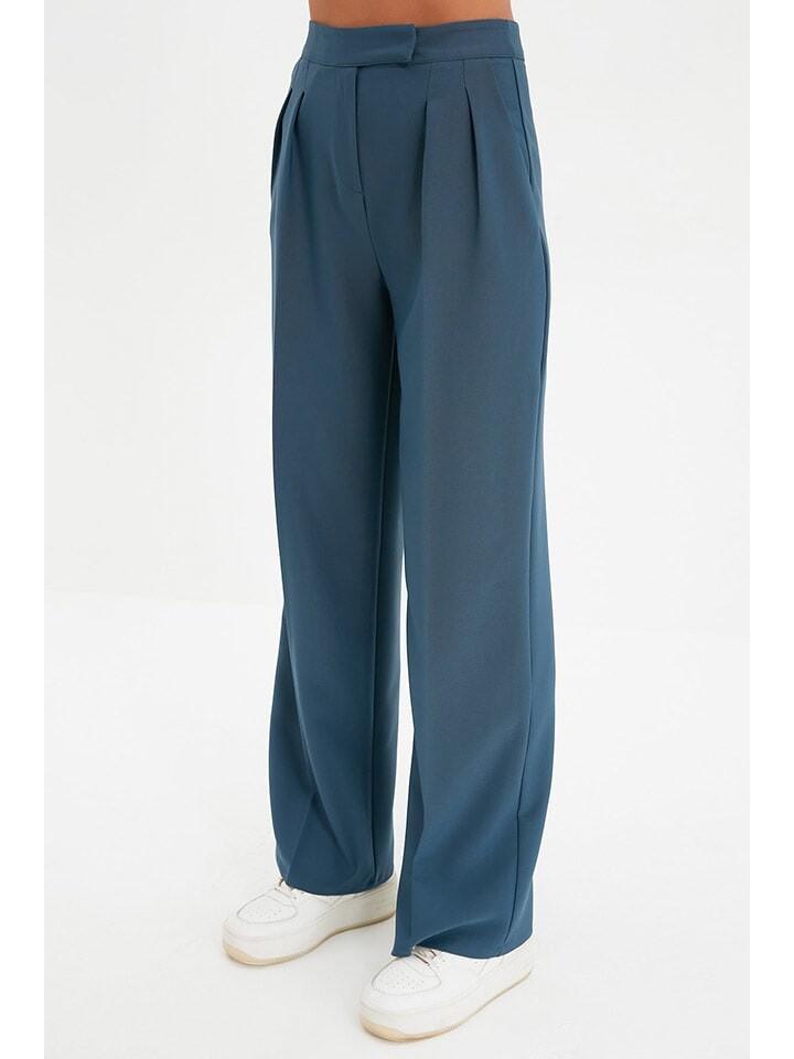 Тканевые брюки trendyol, синий
Тканевые брюки trendyol, синий