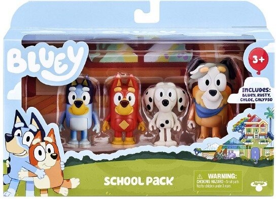 Bluey, Фигурки 4Pak, Школьный набор
Bluey, Фигурки 4Pak, Школьный набор