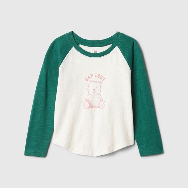 Футболка с длинными рукавами и принтом плюшевого мишки Gap, белый
Футболка с длинными рукавами и принтом плюшевого мишки Gap, белый