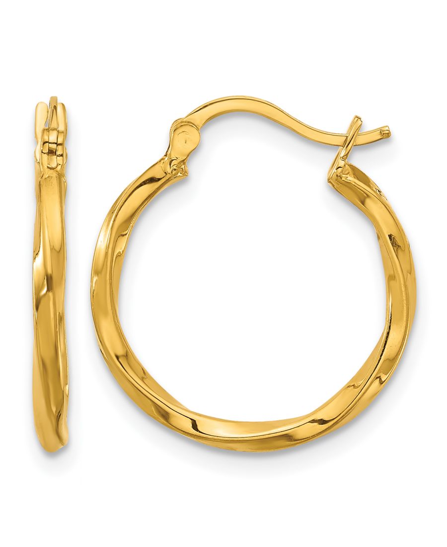 Серьги-кольца с витой формой из 24-каратного желтого золота Macy's, Yellow
Серьги-кольца с витой формой из 24-каратного желтого золота Macy's, Yellow