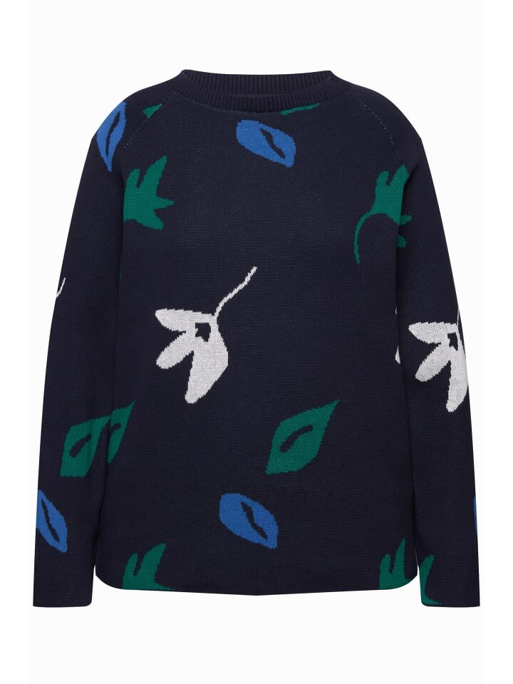 Пуловер Ulla Popken, синий 
Пуловер Ulla Popken, синий