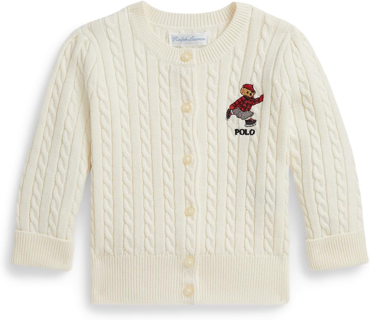 Свитер Polo Ralph Lauren Kids Polo Bear Mini-Cable Cotton Cardigan, Clubhouse Cream/Bear Emb
Свитер Polo Ralph Lauren Kids Polo Bear Mini-Cable Cotton Cardigan, Clubhouse Cream/Bear Emb