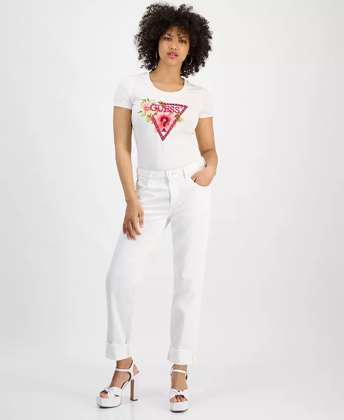 Женские джинсы Celia Boyfriend с высокой талией и манжетами на подоле GUESS, белый
Женские джинсы Celia Boyfriend с высокой талией и манжетами на подоле GUESS, белый