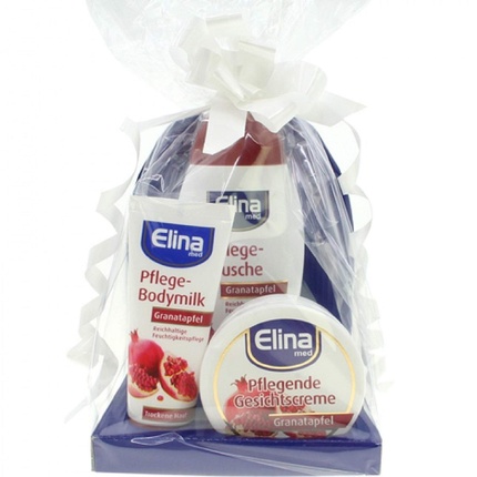 Подарочный набор Gp Pomegranate - гель для душа 250 мл, молочко для тела 75 мл, крем для лица 75 мл в банке Elina
Подарочный набор Gp Pomegranate - гель для душа 250 мл, молочко для тела 75 мл, крем для лица 75 мл в банке Elina