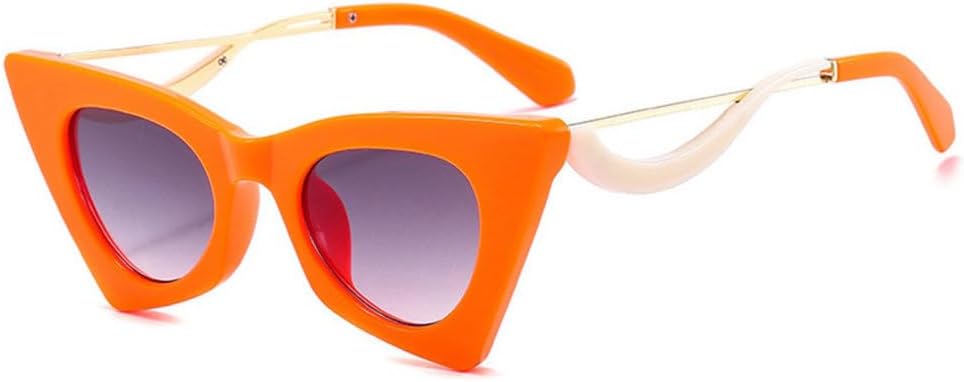 Модные уникальные солнцезащитные очки «кошачий глаз» для женщин, ретро-очки, яркие очки с защитой от УФ-излучения UV400 для мужчин, оправа конфетных цветов LJTJTAV, Orange Gray Gradient
Модные уникальные солнцезащитные очки «кошачий глаз» для женщин, ретро-очки, яркие очки с защитой от УФ-излучения UV400 для мужчин, оправа конфетных цветов LJTJTAV, Orange Gray Gradient
