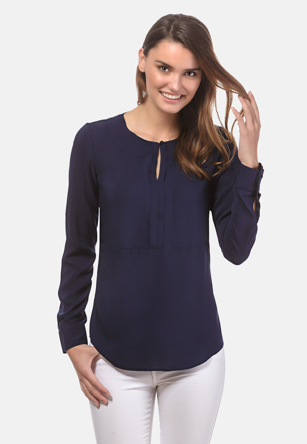 Блуза Vincenzo Boretti gerade geschnitten, темно-синий
Блуза Vincenzo Boretti gerade geschnitten, темно-синий