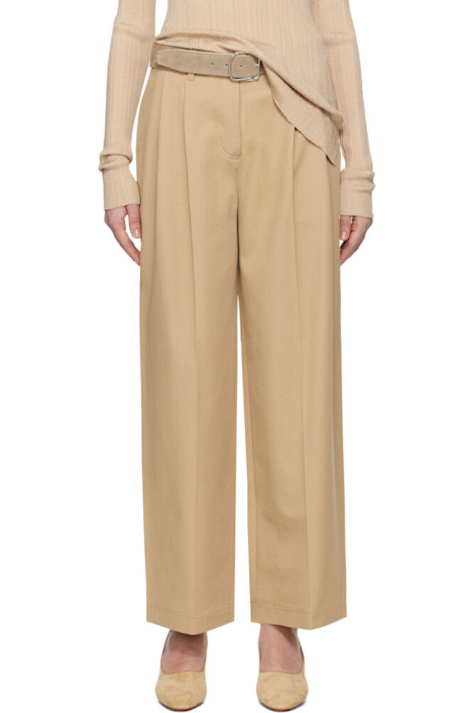 Бежевые свободные брюки чинос TOTEME
Бежевые свободные брюки чинос TOTEME