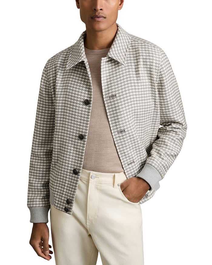 Бенни Куртка-рубашка в собачий зуб REISS, серый
Бенни Куртка-рубашка в собачий зуб REISS, серый