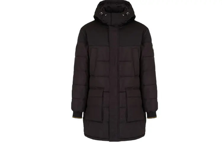 Пальто-парка мужское черное Armani Exchange, черный 
Пальто-парка мужское черное Armani Exchange, черный