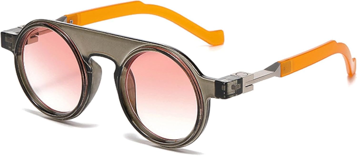 Ретро круглые женские солнцезащитные очки в стиле панк, модные прозрачные градиентные очки с защитой от УФ-излучения, мужские солнцезащитные очки в тренде VVTWSSW, Grey Orange Pink
Ретро круглые женские солнцезащитные очки в стиле панк, модные прозрачные градиентные очки с защитой от УФ-излучения, мужские солнцезащитные очки в тренде VVTWSSW, Grey Orange Pink