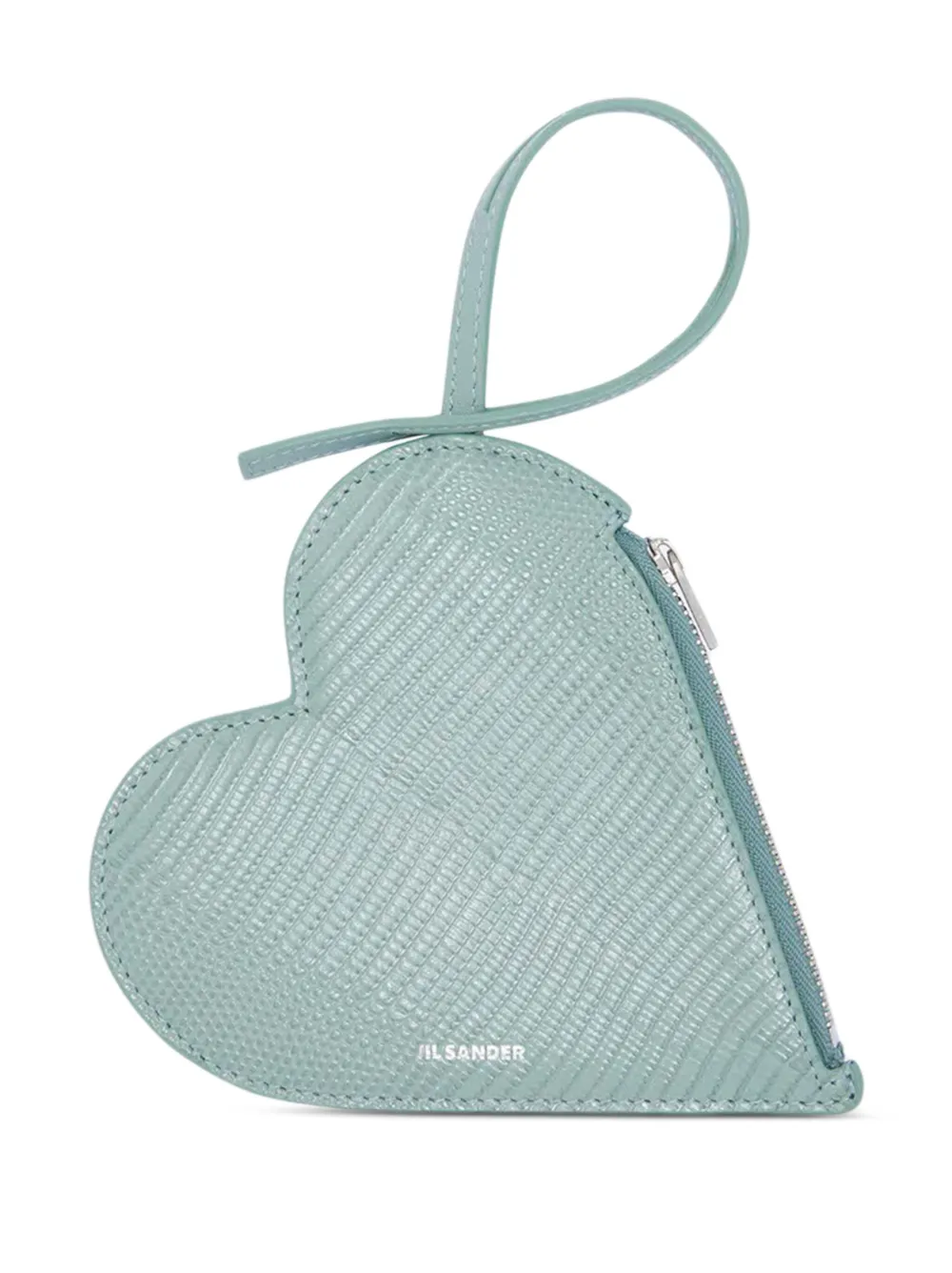 Клатч в форме сердца JIL SANDER, зеленый 
Клатч в форме сердца JIL SANDER, зеленый