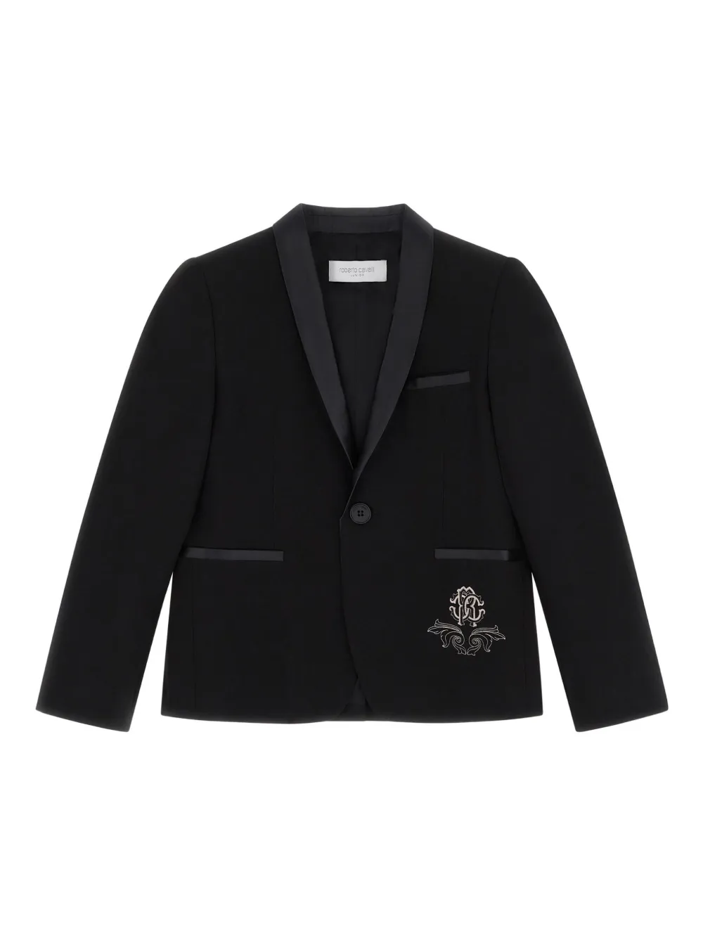 Однобортный пиджак Roberto Cavalli, черный
Однобортный пиджак Roberto Cavalli, черный
