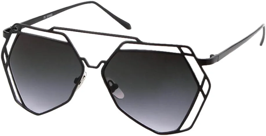 Солнцезащитные очки неправильной формы для женщин и мужчин, с металлической оправой и полой конструкцией, зеркальные, с защитой от УФ-излучения UV400 MUTYNE, C1
Солнцезащитные очки неправильной формы для женщин и мужчин, с металлической оправой и полой конструкцией, зеркальные, с защитой от УФ-излучения UV400 MUTYNE, C1