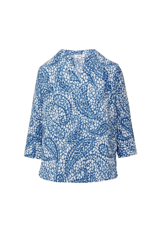 Блузка с длинными рукавами S.Oliver, синий 
Блузка с длинными рукавами S.Oliver, синий