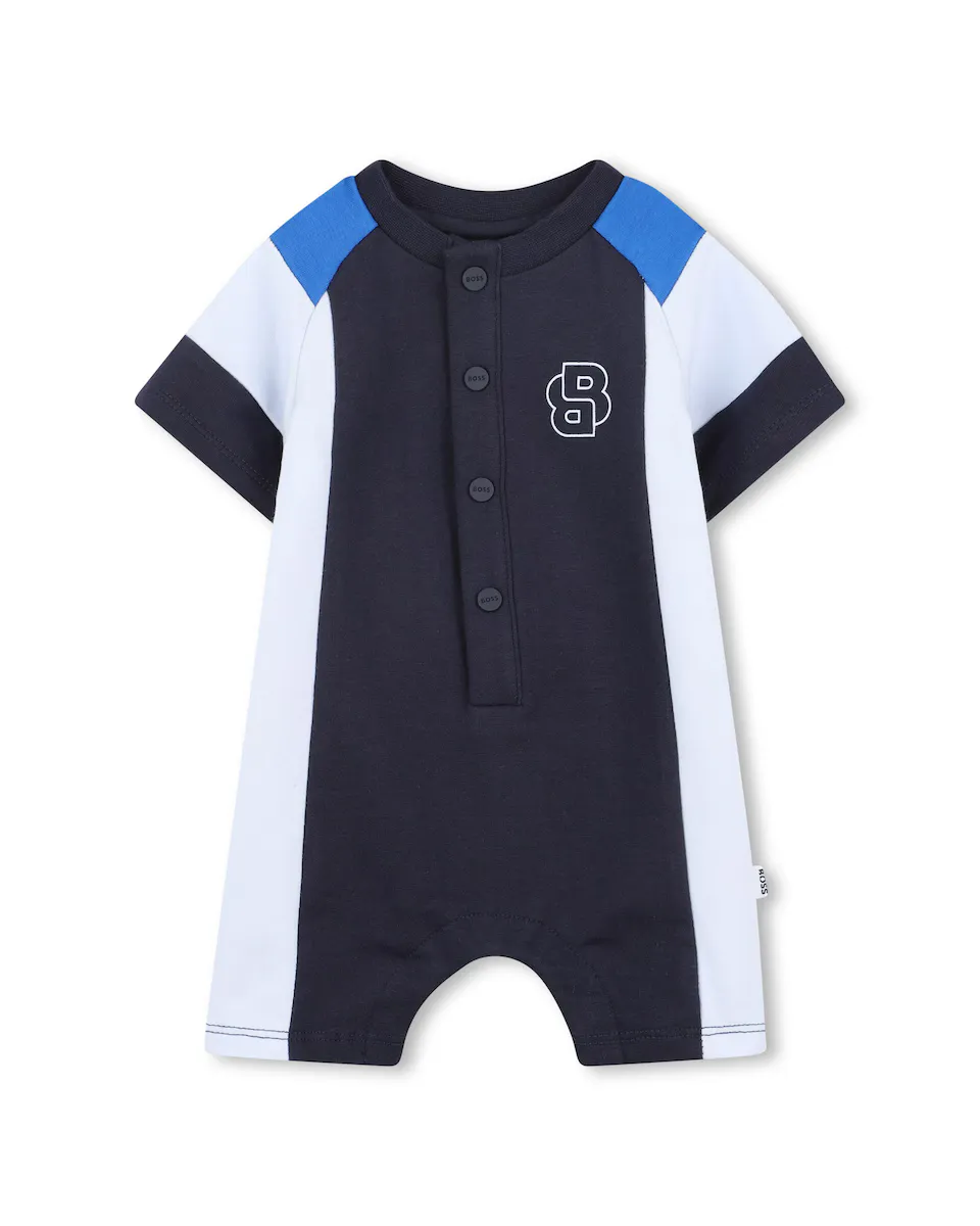 Черный комплект для мальчиков с короткими рукавами BOSS Kidswear, чёрный 
Черный комплект для мальчиков с короткими рукавами BOSS Kidswear, чёрный