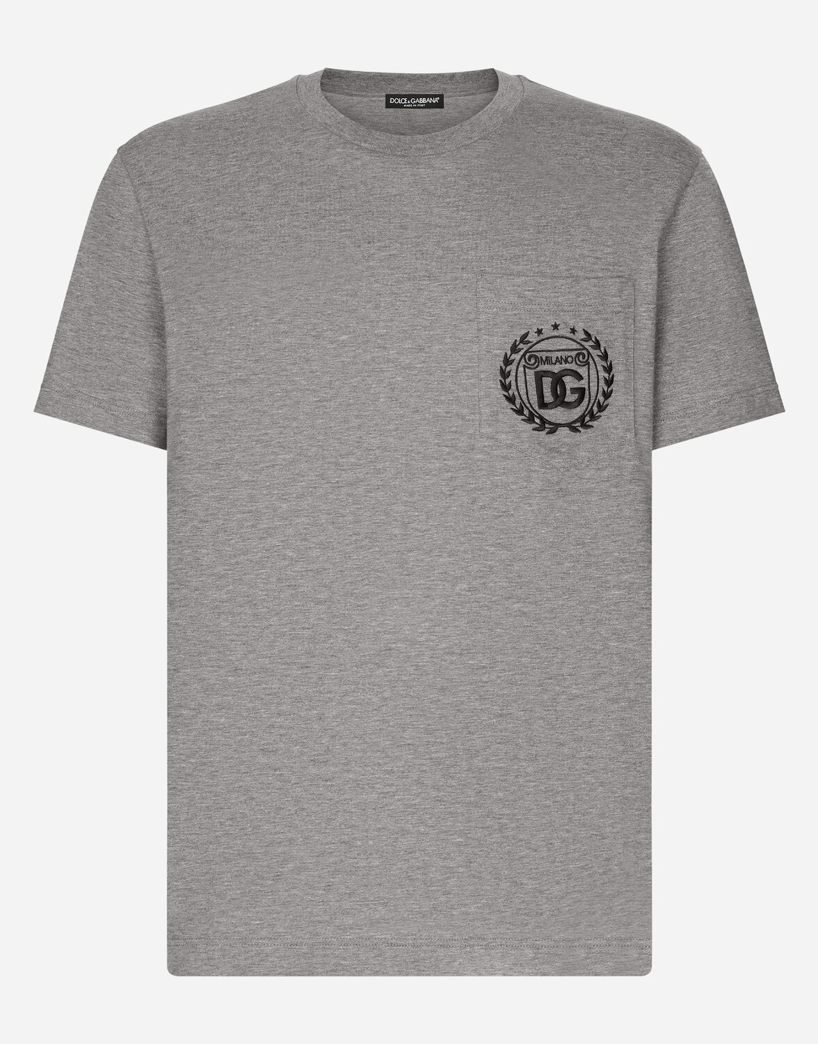 Хлопковая футболка с вышивкой логотипа dg milano Dolce & Gabbana, серый
Хлопковая футболка с вышивкой логотипа dg milano Dolce & Gabbana, серый