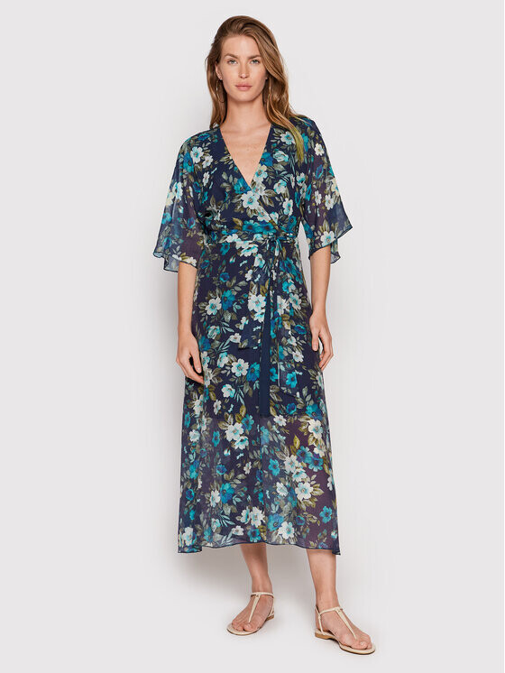 Летнее платье w2yk38 стандартного кроя Guess, синий 
Летнее платье w2yk38 стандартного кроя Guess, синий