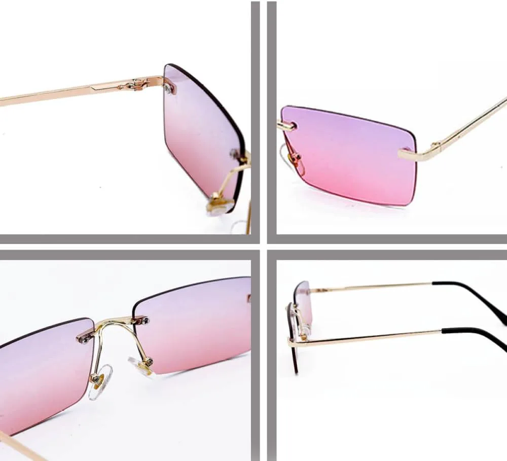 Женские солнцезащитные очки без оправы, модные прямоугольные очки желто-оранжевого цвета, женские и мужские очки с защитой от УФ-излучения UV400 WNCKSQ, Gold-black
Женские солнцезащитные очки без оправы, модные прямоугольные очки желто-оранжевого цвета, женские и мужские очки с защитой от УФ-излучения UV400 WNCKSQ, Gold-black