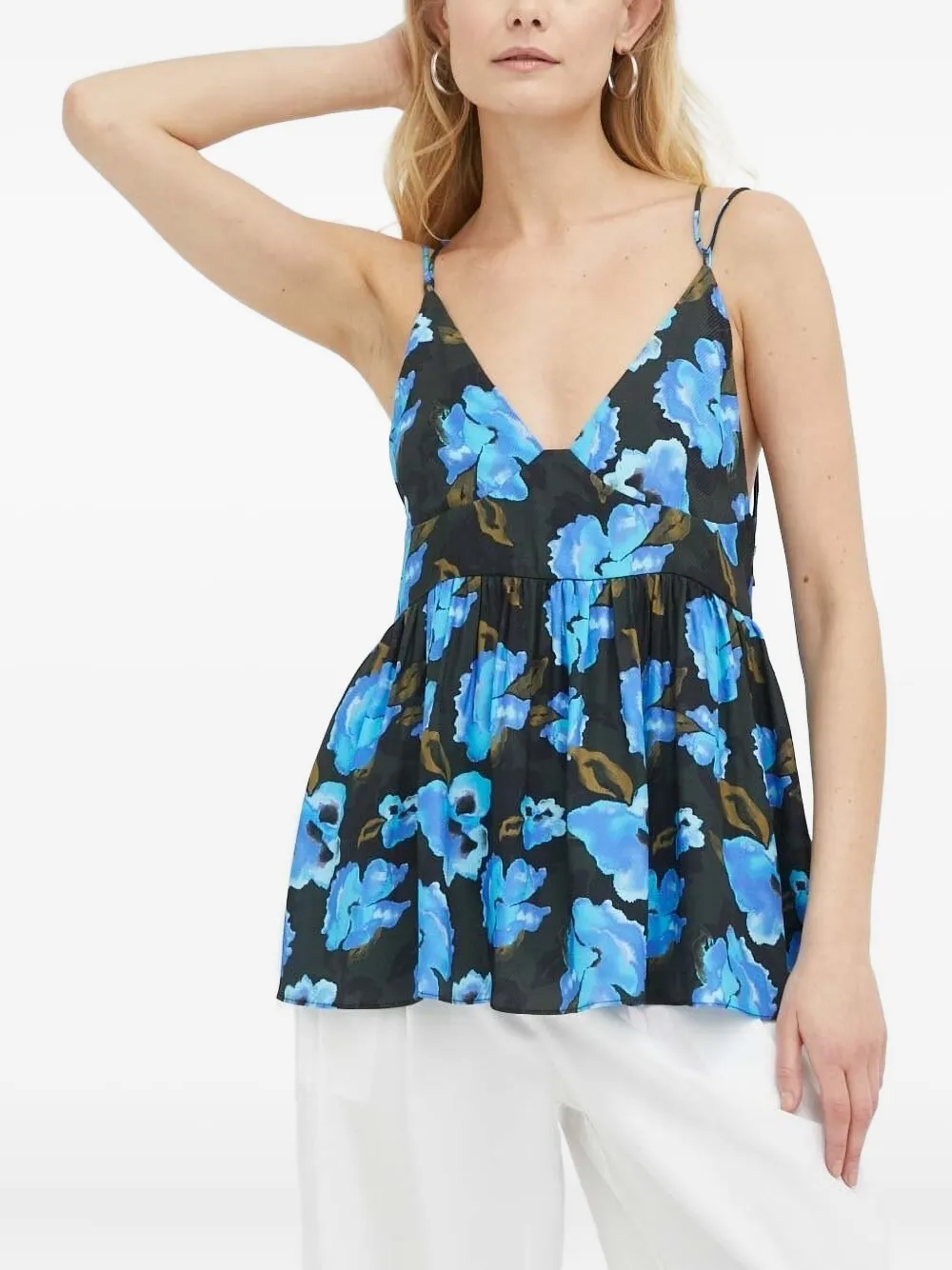 Блузка с цветочным принтом lovechild, черный
Блузка с цветочным принтом lovechild, черный