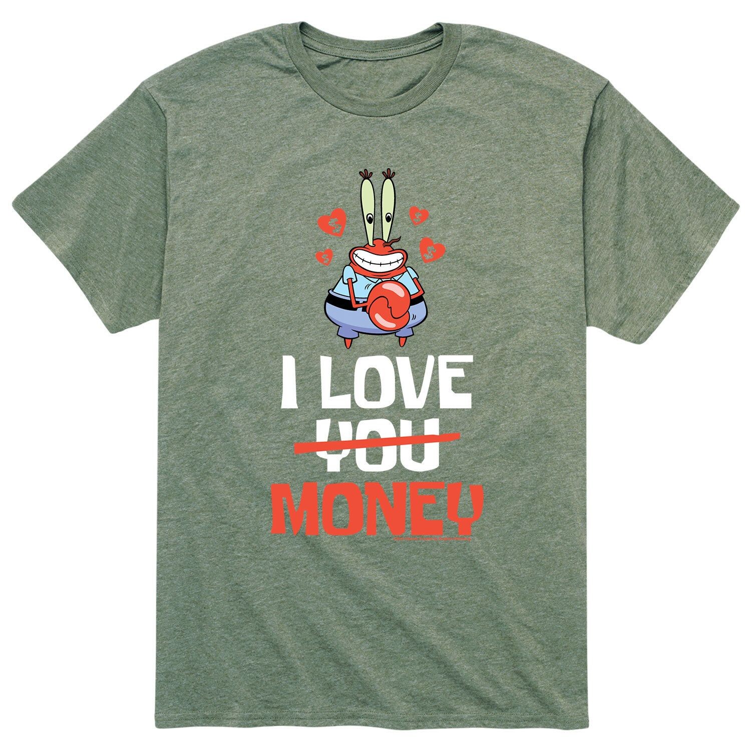 Мужская футболка «Губка Боб мистер Крабс I Love Money» Licensed Character
Мужская футболка «Губка Боб мистер Крабс I Love Money» Licensed Character
