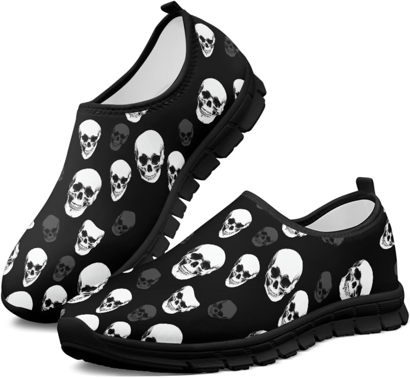 Женские слипоны Бесподкладочные кроссовки для повседневной носки Дышащие кеды для бега, походов, прогулок и путешествий Chririnla, Fashion Skull Print
Женские слипоны Бесподкладочные кроссовки для повседневной носки Дышащие кеды для бега, походов, прогулок и путешествий Chririnla, Fashion Skull Print