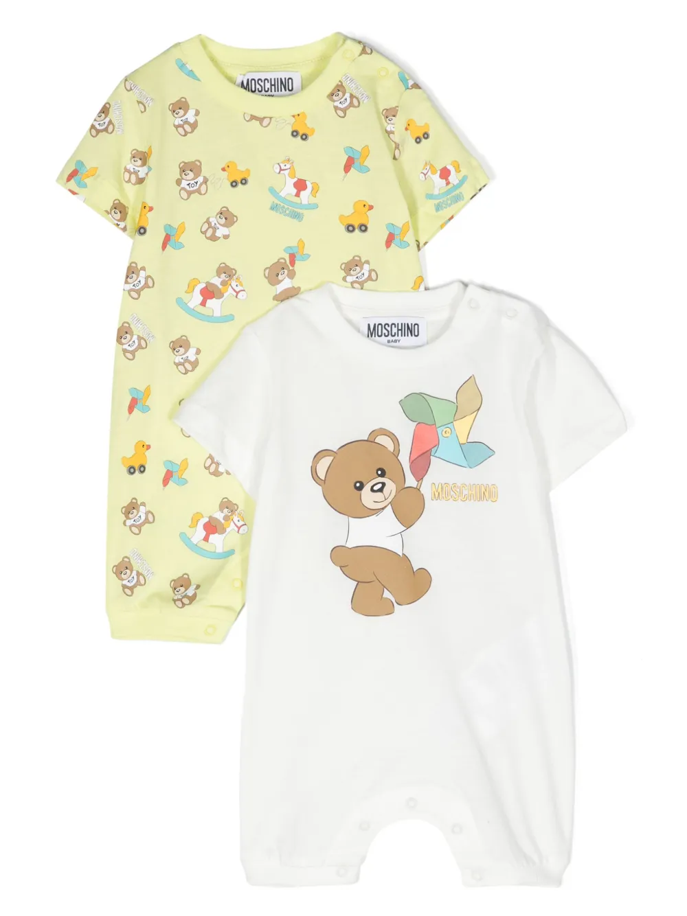 Комплект из двух ромперов Teddy Bear с логотипом Moschino Kids, зеленый
Комплект из двух ромперов Teddy Bear с логотипом Moschino Kids, зеленый