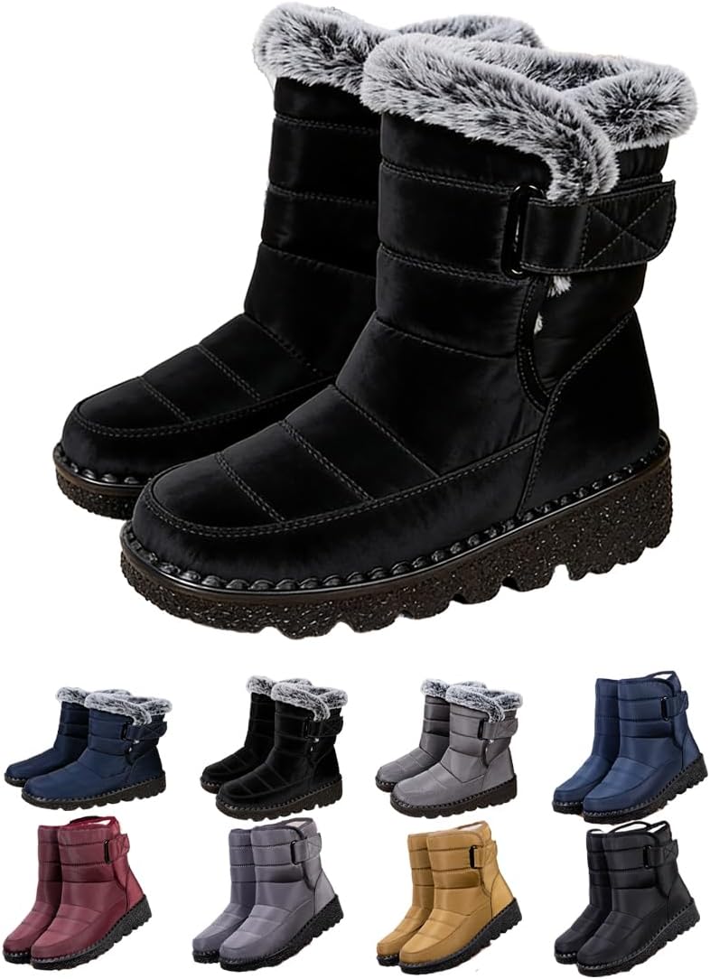 Водонепроницаемые зимние снежные ботинки - утепленные мехом снежные ботинки - легкие противоскользящие кроссовки для тренировок и прогулок на улице - модная обувь для путешествий Generic, черный
Водонепроницаемые зимние снежные ботинки - утепленные мехом снежные ботинки - легкие противоскользящие кроссовки для тренировок и прогулок на улице - модная обувь для путешествий Generic, черный