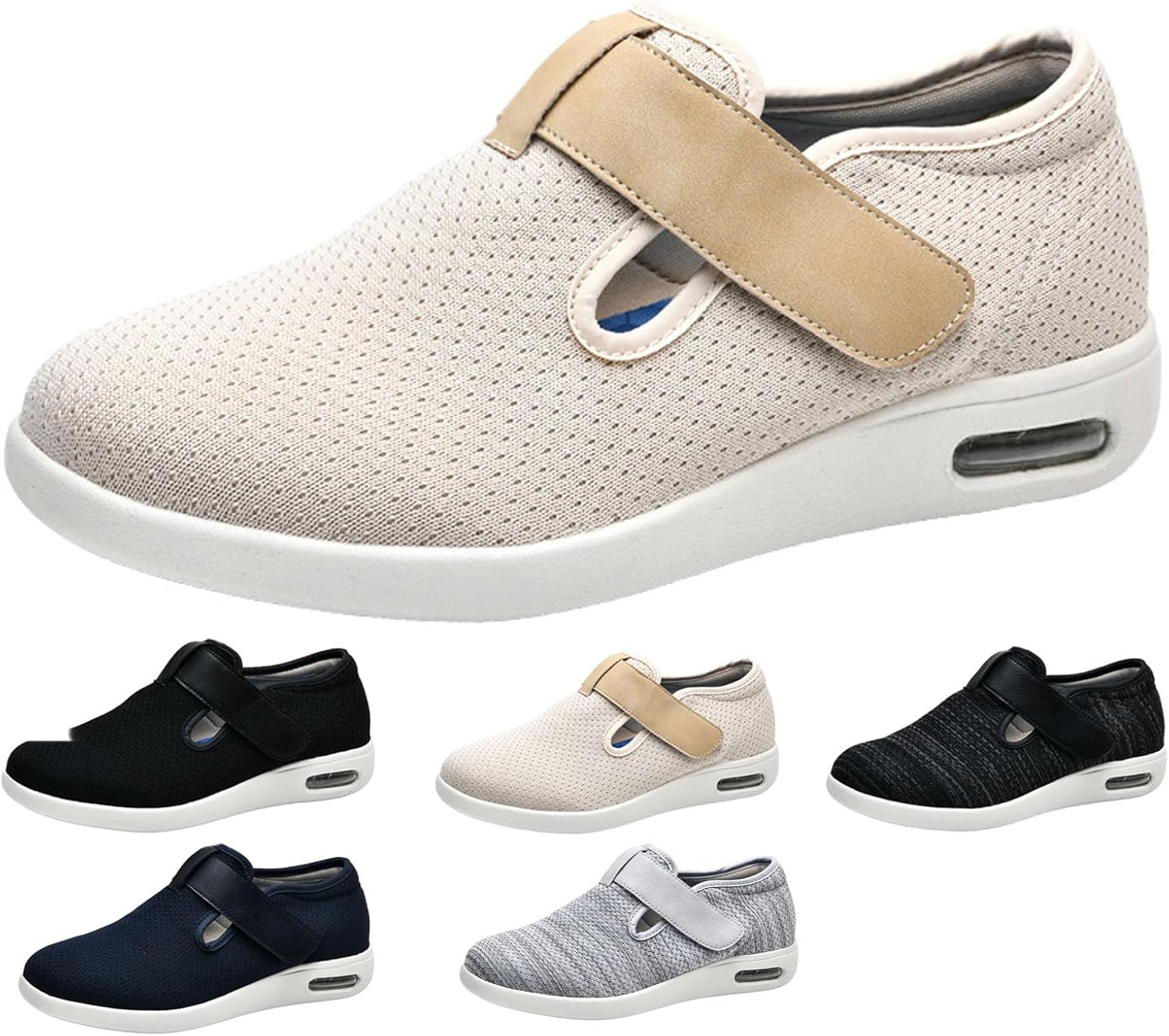 Кроссовки bumuam Extra Wide для ходьбы при отеке, полностью регулируемые застежки, обувь широкого размера для пожилых, кроссовки с воздушной подушкой для ходьбы для пожилых с отекшими ногами, уличные, мужские 11.5, бежевый
Кроссовки bumuam Extra Wide для ходьбы при отеке, полностью регулируемые застежки, обувь широкого размера для пожилых, кроссовки с воздушной подушкой для ходьбы для пожилых с отекшими ногами, уличные, мужские 11.5, бежевый