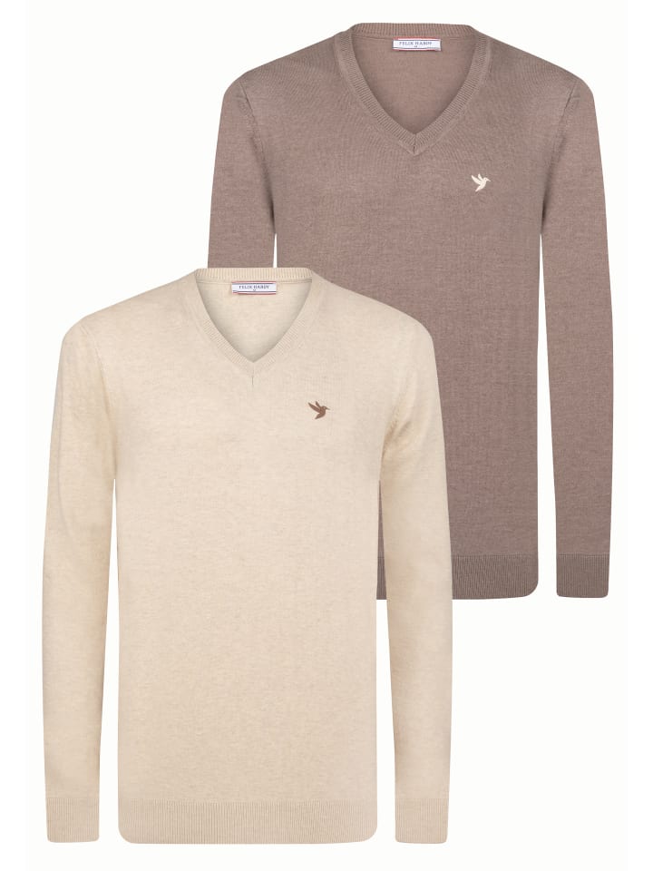 Бежево-коричневый свитер Felix Hardy
Бежево-коричневый свитер Felix Hardy