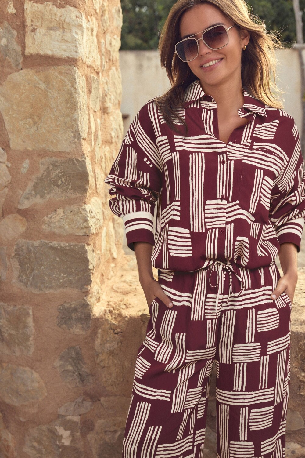 Рубашка с длинным рукавом Next, красный
Рубашка с длинным рукавом Next, красный