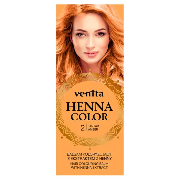 Бальзам для окрашивания волос 2 янтарный, 75 мл Venita Henna color, цвет 2 amber
Бальзам для окрашивания волос 2 янтарный, 75 мл Venita Henna color, цвет 2 amber