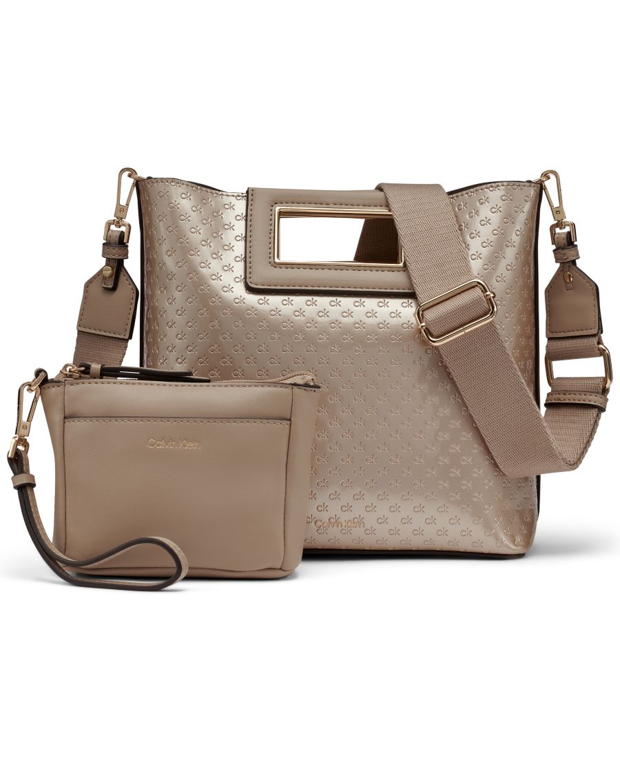 Сумка через плечо Eira Signature с тиснением Calvin Klein, Silver Mink
Сумка через плечо Eira Signature с тиснением Calvin Klein, Silver Mink