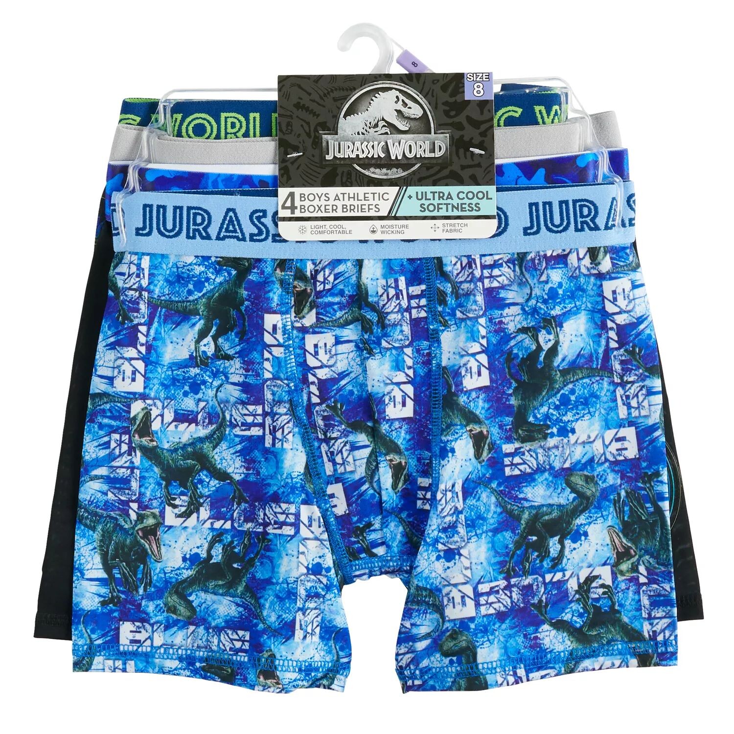 Набор из 4 трусов-боксеров из крутой пряжи Jurassic World Licensed Character, синий/черный/зеленый
Набор из 4 трусов-боксеров из крутой пряжи Jurassic World Licensed Character, синий/черный/зеленый