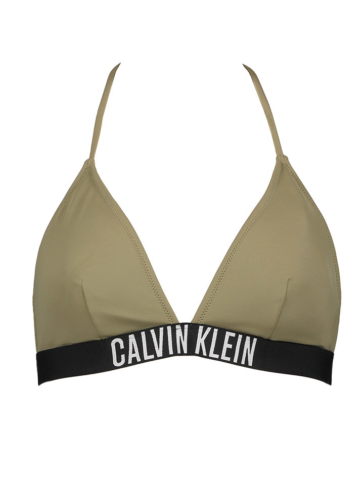 Верх бикини CALVIN KLEIN UNDERWEAR, хаки 
Верх бикини CALVIN KLEIN UNDERWEAR, хаки