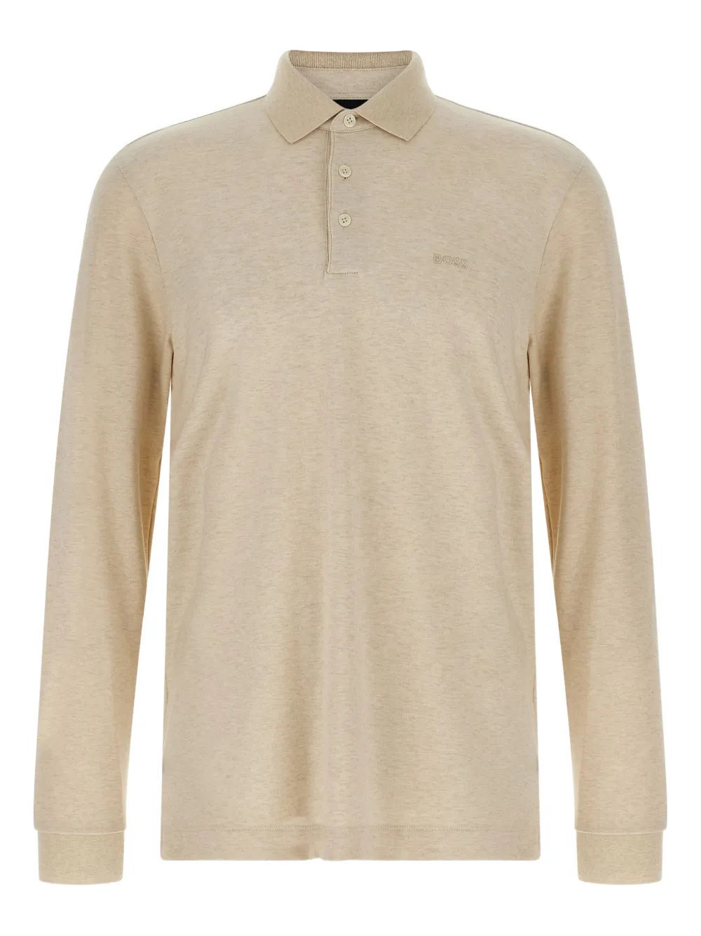 Поло с длинными рукавами и вышитым логотипом BOSS, нейтральный
Поло с длинными рукавами и вышитым логотипом BOSS, нейтральный
