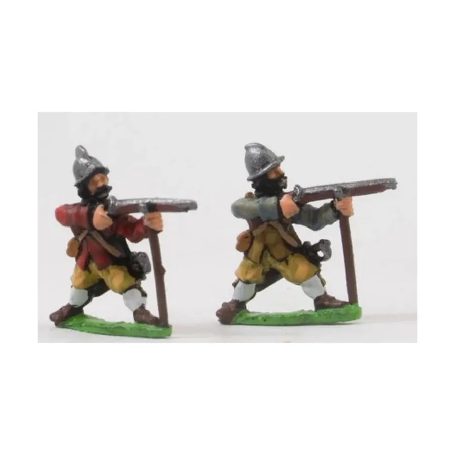 Мушкетеры в касках с подставкой для мушкета, стрельба, Renaissance Miniatures - English Civil War & 30 Years War (15mm) (Essex Miniatures)
Мушкетеры в касках с подставкой для мушкета, стрельба, Renaissance Miniatures - English Civil War & 30 Years War (15mm) (Essex Miniatures)