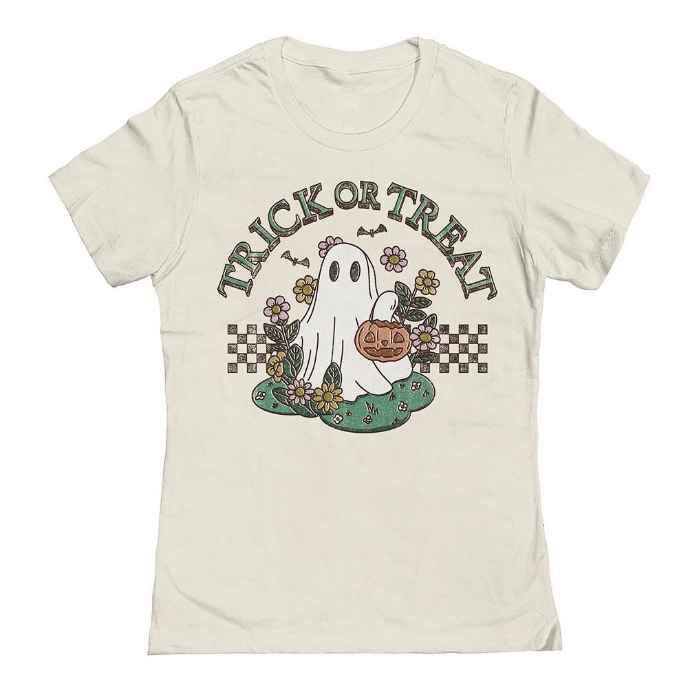 Футболка Junior's Trick Or Treat с рисунком призрака Хэллоуина, цвет Natural
Футболка Junior's Trick Or Treat с рисунком призрака Хэллоуина, цвет Natural