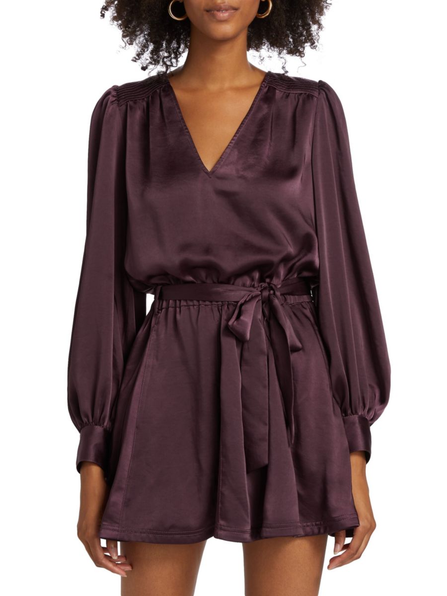 Мини-платье Montana Satin с завязками на талии Ramy Brook, цвет Pinot Noir
Мини-платье Montana Satin с завязками на талии Ramy Brook, цвет Pinot Noir