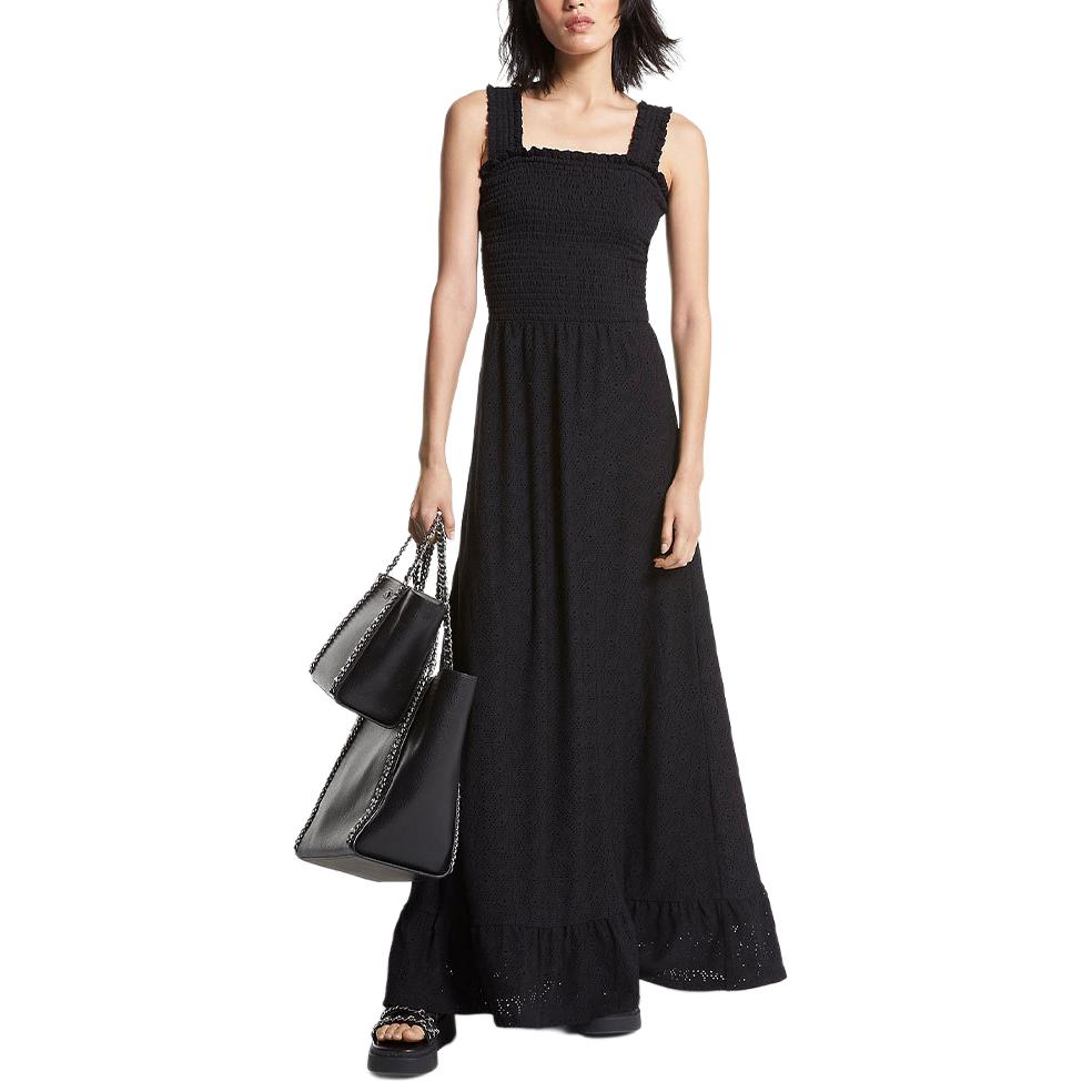 Платье пейсли с вышитыми глазками и сборками MICHAEL KORS, черный
Платье пейсли с вышитыми глазками и сборками MICHAEL KORS, черный