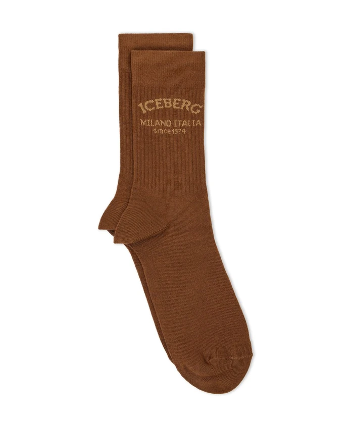Хлопковые носки орехового цвета с логотипом Milano Italia Iceberg, коричневый
Хлопковые носки орехового цвета с логотипом Milano Italia Iceberg, коричневый