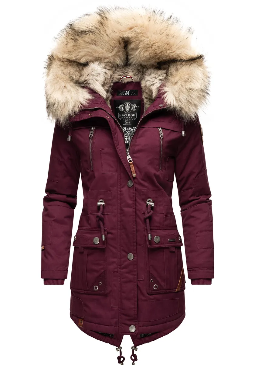 Зимнее пальто Navahoo "Honigfee", стильная хлопковая парка с капюшоном из искусственного меха, красный
Зимнее пальто Navahoo "Honigfee", стильная хлопковая парка с капюшоном из искусственного меха, красный