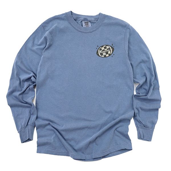 Футболка с принтом Football sparkles distressed, женская, окрашенная в стиле garment dyed, с длинным рукавом Simply Sage Market, Blue Jean
Футболка с принтом Football sparkles distressed, женская, окрашенная в стиле garment dyed, с длинным рукавом Simply Sage Market, Blue Jean