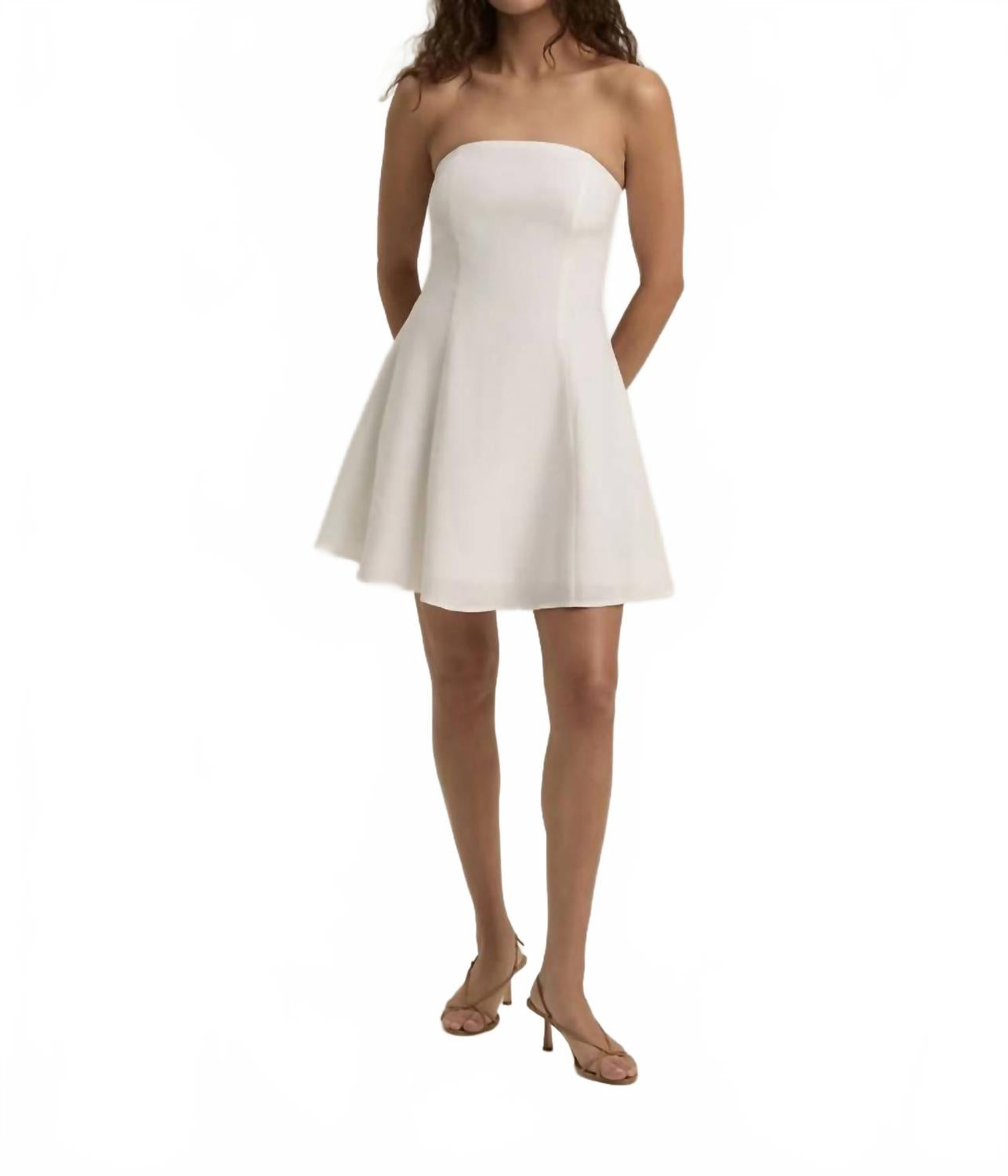 Любимое мини-платье из льна в ярко-белом цвете Favorite Daughter
Любимое мини-платье из льна в ярко-белом цвете Favorite Daughter